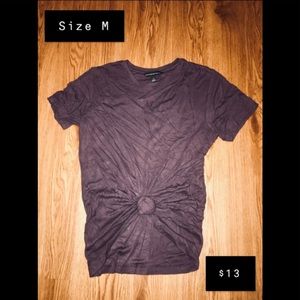 Semi cold shoulder T